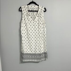 Old Navy Cream Sleeveless Mini Dress with Separate Slip